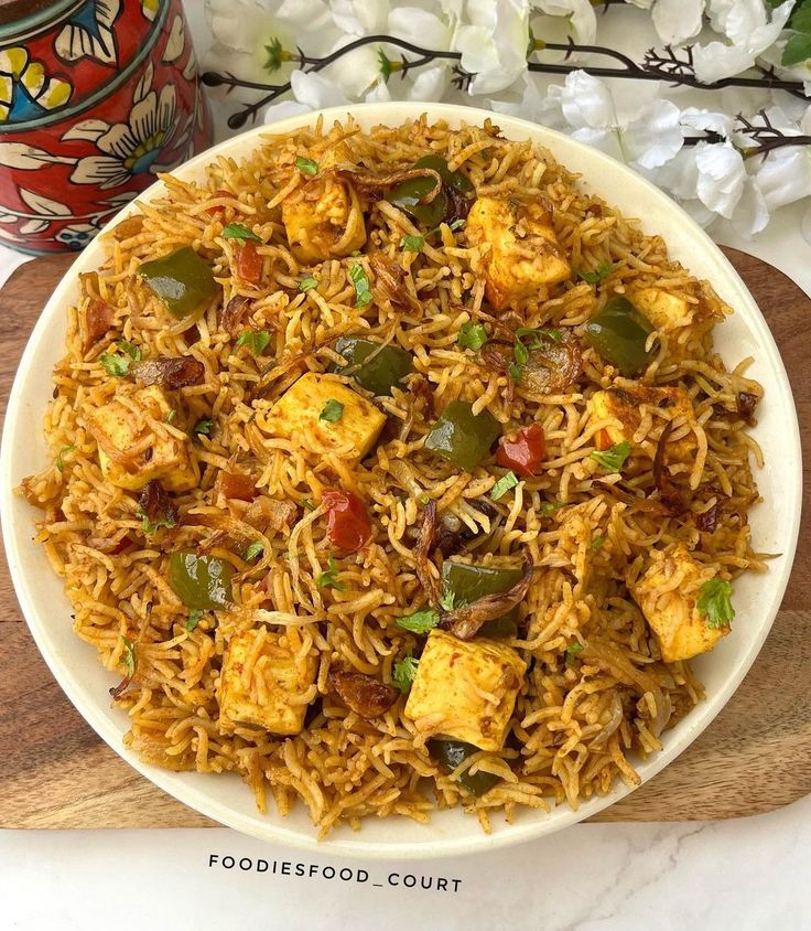Paneer cheese pulao 