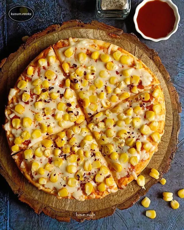 Sweetcorn pizza 