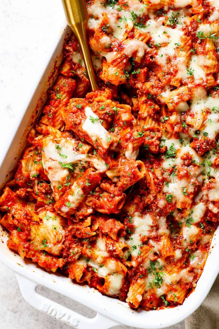Baked flamingo red Sauce Pasta 