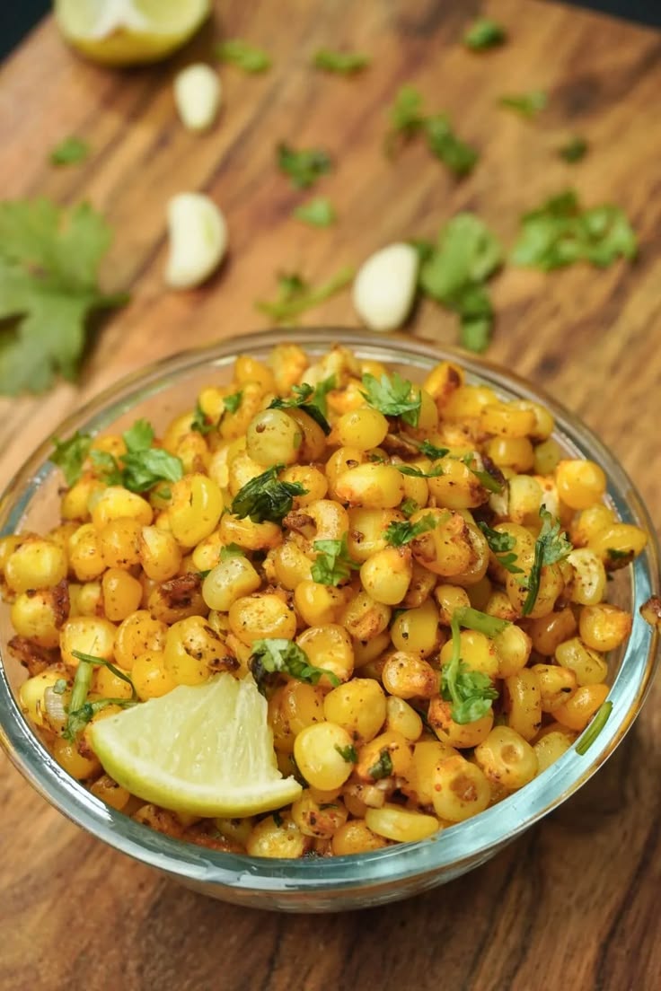 Butter corn chaat 
