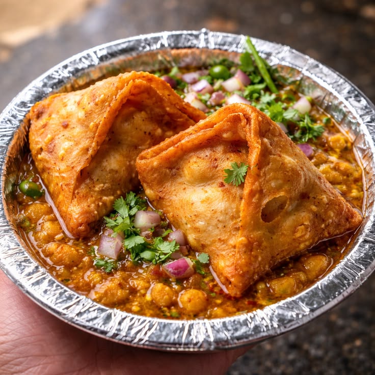 Ragda samosa 